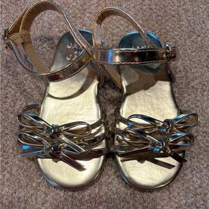 NWOT Janie & Jack Stylish Gold Kids Sandals